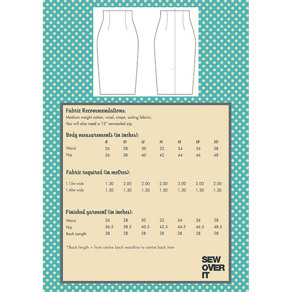 ultimate pencil skirt pattern product photo