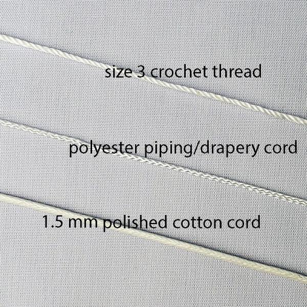 Find the Right Size Piping Cord Sew Vintagely