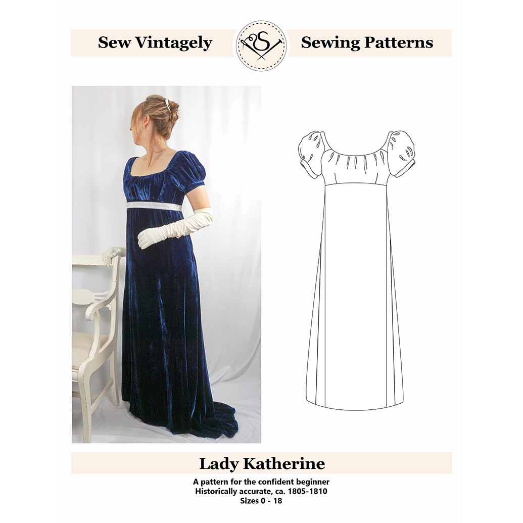 Lady Katherine Regency Dress Pattern ...