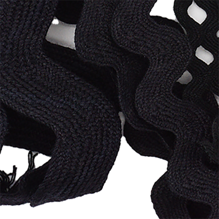 100 cotton rickrack black Sew Vintagely