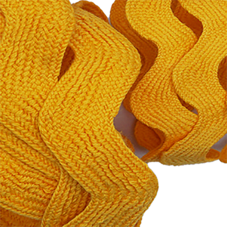 100 cotton rickrack yellow orange Sew Vintagely