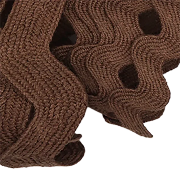 100% cotton rickrack - brown - Image 2