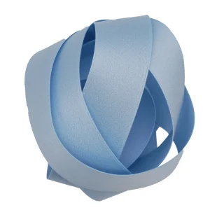 blue cotton satin ribbon product photo