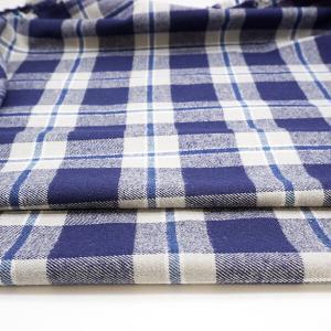 blue plaid flannel fabric product photo