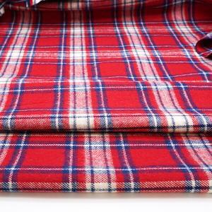 red plaid flannel fabric product photo