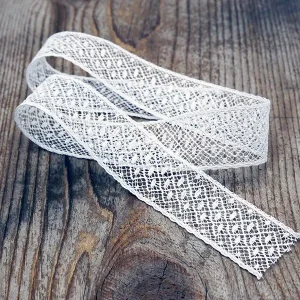 white insertion lace product photo