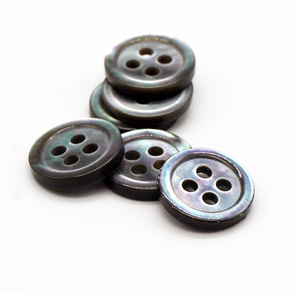 smoke grey mother of pearl buttons product photo